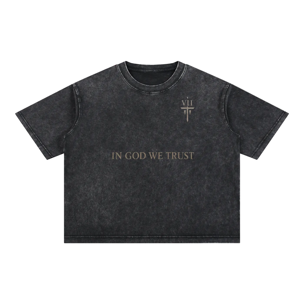 Mineral Wash Boxy Cotton T-Shirt